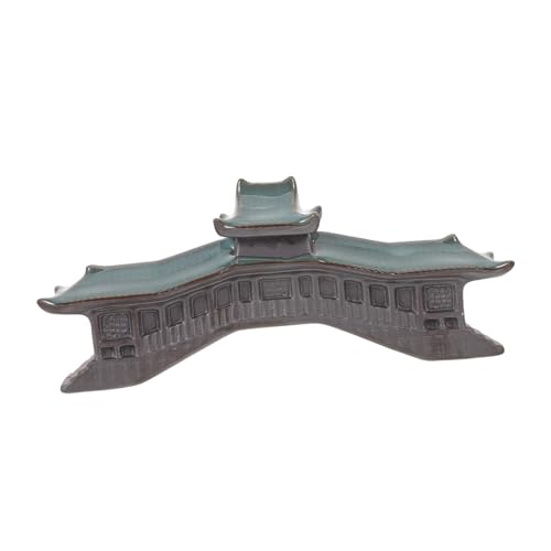 Yardenfun Miniatur-pavillon-Figur Für Aquarium-Dekoration Für Schreibtisch Simulationsbrücke Für Zen-Garten-Statue Bonsai-Zen-dekor Als Aquarium-Ornament Kleines Pagodenmodell Für von Yardenfun