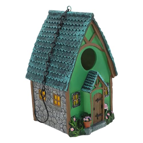 Yardenfun Vogelnesthaus Vogelnistkasten für draußen Kunstharz Vogelnest Vogelheim Hängenest Vogelnistkasten Gartendekoration von Yardenfun