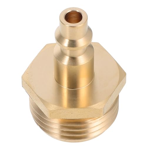 Yardenfun Wohnmobil-überwinterungsstecker-Adapter, Luftkompressor-Armatur, Schnellkupplungsstecker, 3/4-gartenschlauchgewinde Für Wohnmobil-anhänger Und Außeninstallationen, Golden Yardenfun Wohnmobil-überwinterungsstecker-Adapter, Luftkompressor-Armatur, Schnellkupplungsstecker, 3/4-gartenschlauchgewinde Für Wohnmobil-anhänger Und Außeninstallationen, Golden von Yardenfun