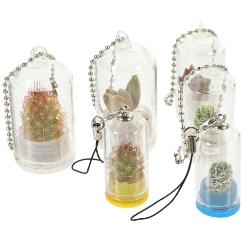 Yardwe Schlüsselanhänger Aus Glasterrarium Für Minivase Luftpflanzenterrarien Miniaturanhänger Mini-vermehrungspflanzer von Yardwe