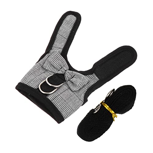 Yardwe Bunny Rabbit Atmungsaktives Weste Geschirr Mit Leine Für Kleine Haustiere Leicht Bequem Und Süßes Design Für Kaninchen Hamster Und Kleine Hunde von Yardwe
