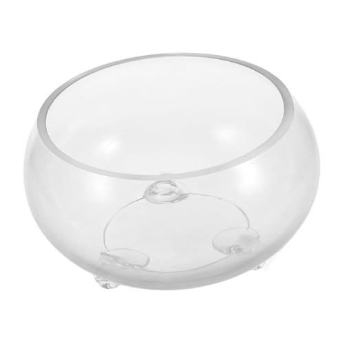 Yardwe Hydrokulturglas Aquarium Kreatives Rundes Terrarium Pflanzgefäß Vase für Sukkulenten für Zuhause Büro Hochzeitsdeko von Yardwe