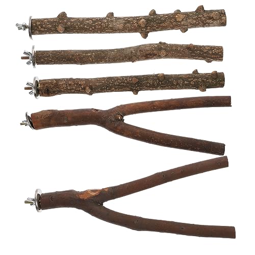 Yardwe Papageien-schleifstab-Set Vogelspielzeug Für Papageien Vogelkäfig-stehgestell Vogel-stehstab-Spielzeug Haustier-vogelbedarf von Yardwe