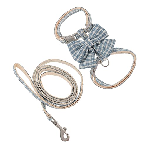 Yardwe 1 Satz Anti-Breaking Cat-Leine behandelt Katzen Haustier groß klein einziehbar Blau Katzengeschirr Weste Katzengeschirr und Leine Kätzchen-Seilleine Polyester Blue von Yardwe