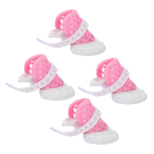 Yardwe 1 Satz Atmungsaktive Mesh Hundeboots Pfotenschutz für Sommeraktivitäten und Langlebig für Heiße Gehwege und Outdoor Yardwe 1 Satz Atmungsaktive Mesh Hundeboots Pfotenschutz für Sommeraktivitäten und Langlebig für Heiße Gehwege und Outdoor von Yardwe