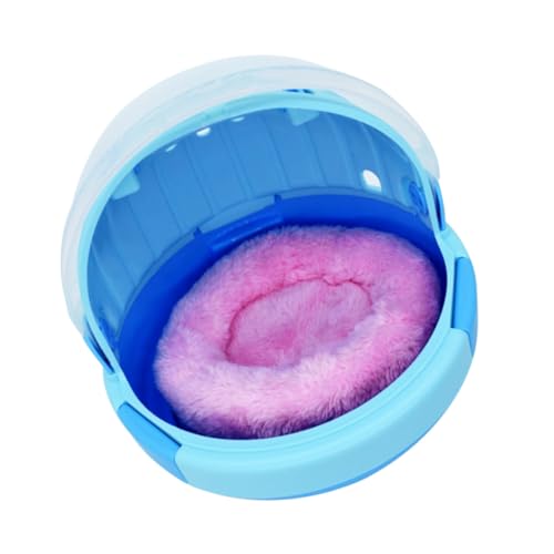 Yardwe 1 Satz Brutvogel Warmes Nest Kaninchenstall Hund Hamster Ratte Meerschweinchen Versteck Hängematte Wurf Vogelkäfig Im Freien Käfige Für Meerschweinchen Hühnerfutter Plastik Blue von Yardwe