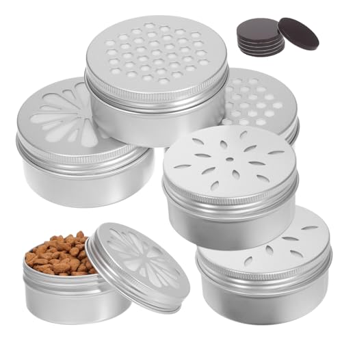 Yardwe 1 Satz Dog Scent Work Kit Aluminiumdosen für Nasenarbeit Designs Hollow Leaf Juice mit Magneten für Vielseitige Trainingsanwendungen und Einfache Handhabung von Yardwe
