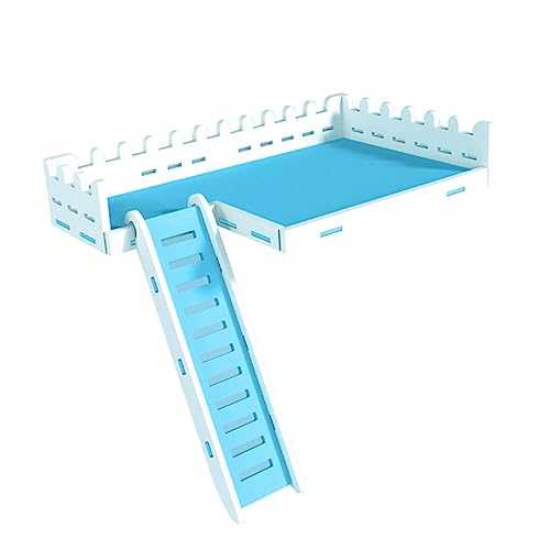 Yardwe 1 Satz Hamster-plattform- Rad Auto Welpenunterlagen Hängematte Frettchenkäfig Welpen Laufstall Kletterspielzeug Bausatz Erhöhtes Hundebett Haustier Nest Leiter Wpc Blue Yardwe 1 Satz Hamster-plattform- Rad Auto Welpenunterlagen Hängematte Frettchenkäfig Welpen Laufstall Kletterspielzeug Bausatz Erhöhtes Hundebett Haustier Nest Leiter Wpc Blue von Yardwe
