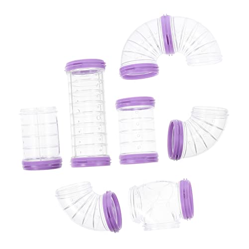 Yardwe Hamster-röhren-Set Für Kleintiere DIY-Tunnel Für Hamsterkäfige Erweiterbare Verbindung Langlebiges Material Zubehör von Yardwe