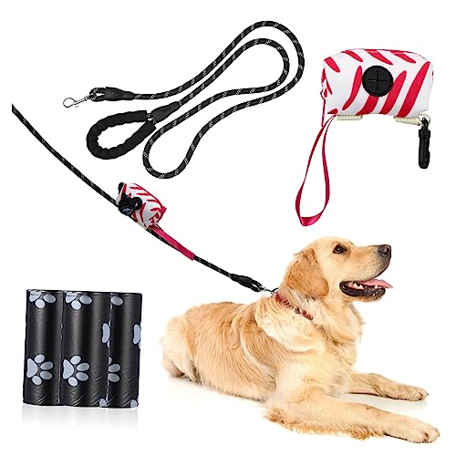 Yardwe 1 Satz Haustier-Hunde-Kit große Hundekotbeutel Kotbeutelhalter Hundeleine Welpe Kette hundekacktüten hundegurt Haustierleinen aus Nylon strapazierfähige Haustierleine Stoff von Yardwe