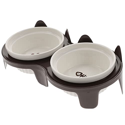 Yardwe 1 Satz Hohe Katzenfutterschale erzogen Fütterung Katzennapf erhöht Wasserschale Katzennäpfe Futternapf für Haustiere Haustierschale Floor Pet Bowl Keramik Hellbraun Yardwe 1 Satz Hohe Katzenfutterschale erzogen Fütterung Katzennapf erhöht Wasserschale Katzennäpfe Futternapf für Haustiere Haustierschale Floor Pet Bowl Keramik Hellbraun von Yardwe