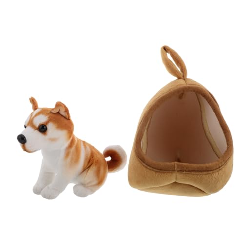 Yardwe 1 Satz Hundehausspielzeug -Hundehütte Plüsch Hundehütte Plüsch-Welpenspielzeug Hund Stofftier Nettes Plüschspielzeug realistischer Spielzeughund Stofftier Hund Light Brown Yardwe 1 Satz Hundehausspielzeug -Hundehütte Plüsch Hundehütte Plüsch-Welpenspielzeug Hund Stofftier Nettes Plüschspielzeug realistischer Spielzeughund Stofftier Hund Light Brown von Yardwe