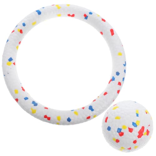 Yardwe 1 Satz Interaktiven Kaubällen und Fliegenden Ringen aus Robustem Etpu Material Teilig Ring für Mittelgroße für Drinnen und Draußen von Yardwe