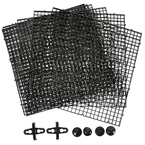Yardwe 1 Satz Isolationsplatte für Fischbecken für Aquarium Teich trennwand für Aquarium Aquarium-Trennplatte unterlegscheiben Isolierplatte für Fischbecken Tankteiler PVC Black von Yardwe