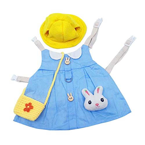 Yardwe Set Mit Hasenkleidung Für Haustiere Anziehen Leine Mütze Bequemes Haustierzubehör Aus Baumwolle Für Haustiere Zufälliger Stil von Yardwe