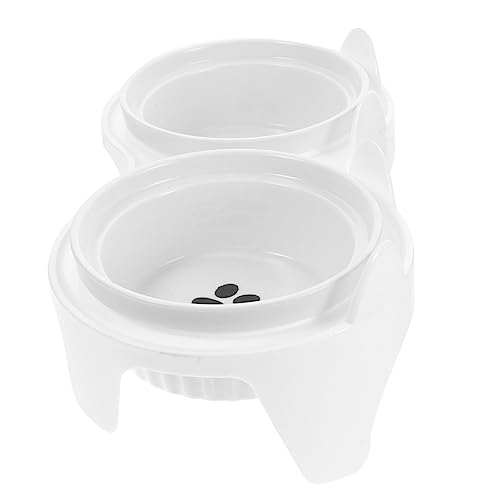 Yardwe 1satz Erhöhter Katzennapf Aus Keramik Mit Stand Katzenfutter Und Wassernapf Für Optimale Nackenhaltung rutschfest Leicht Zu Reinigen Inkl Stabiler Halterung Yardwe 1satz Erhöhter Katzennapf Aus Keramik Mit Stand Katzenfutter Und Wassernapf Für Optimale Nackenhaltung rutschfest Leicht Zu Reinigen Inkl Stabiler Halterung von Yardwe
