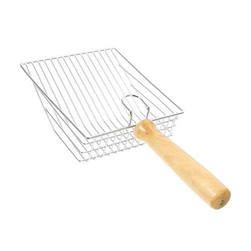 Yardwe 1 Satz Katzenstreuschaufel Aus Edelstahl Poop Scooper Katzenstreu Futterspender Katzentrimmer Wegspülbare Katzenstreu Automatisch Utensilienhalter Für Geschirrkorb Rostfreier Stahl von Yardwe