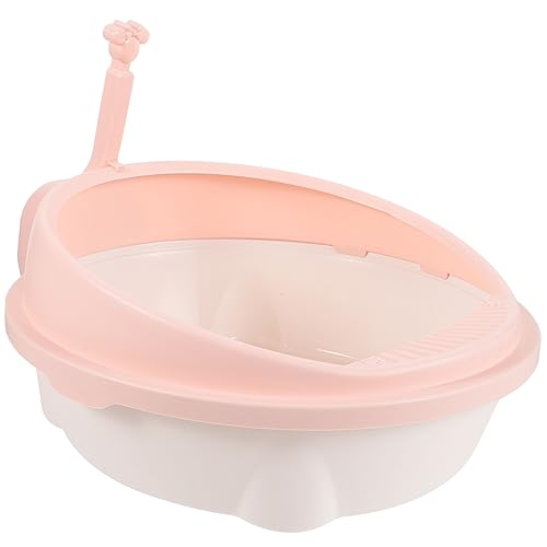 Yardwe Reisetoilette für Katzen Katzentoilette Aufbewahrung Halbgeschlossenes Design Leicht Zu Reinigen Tierhandlungsfreundlich von Yardwe