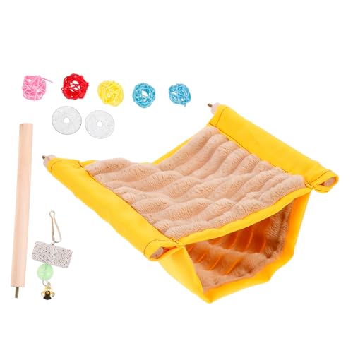 Yardwe Vogelnestbett Warmes Papageiennest Hamster Warmer Unterschlupf Mehrfarbiges Hängebett für Vögel Yardwe Vogelnestbett Warmes Papageiennest Hamster Warmer Unterschlupf Mehrfarbiges Hängebett für Vögel von Yardwe