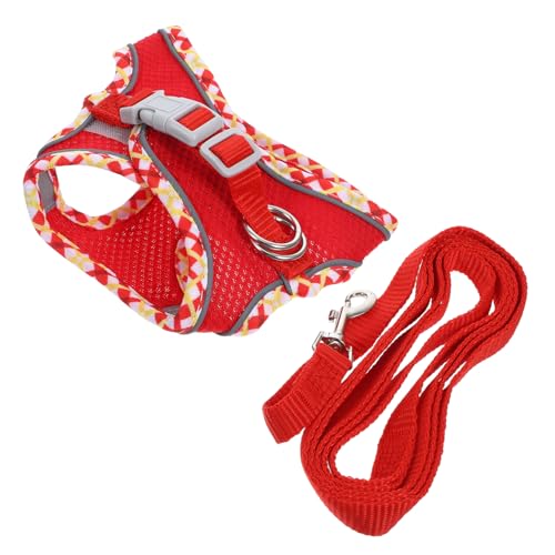 Yardwe Verstellbares Kätzchen-leinen-Set Für Katzen Zum Spazierengehen Mit Reflektorstreifen Rot XXS Yardwe Verstellbares Kätzchen-leinen-Set Für Katzen Zum Spazierengehen Mit Reflektorstreifen Rot XXS von Yardwe