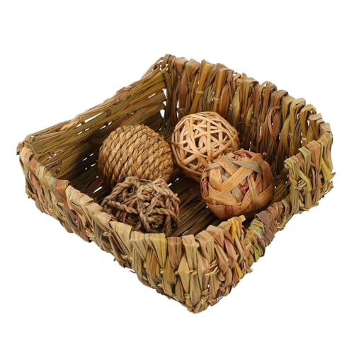 Yardwe 1 Satz Strohnest Hasenkäfig Meerschweinchen Rad Gewebte Futterspender Meerschweinchentablett kleintierhaus funnytoys dekoratives Versteckhaus entzückendes Versteckhaus Yardwe 1 Satz Strohnest Hasenkäfig Meerschweinchen Rad Gewebte Futterspender Meerschweinchentablett kleintierhaus funnytoys dekoratives Versteckhaus entzückendes Versteckhaus von Yardwe