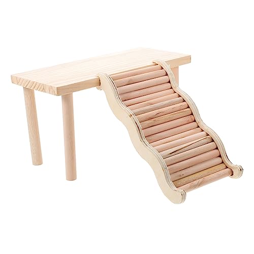 Yardwe Holzleiter Spielzeug Für Hamster Mit Plattform Kletterbrett Für Kleine Haustiere Geeignet Für Zwerghamster, Zwerghamster Igel Und Eichhörnchen von Yardwe