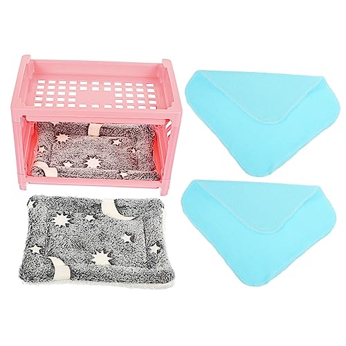 Yardwe Praktisches Chinchilla-Bett Doppellagiges Häschenbett Haustierbett Verschleißfest Abnehmbares Versteck Yardwe Praktisches Chinchilla-Bett Doppellagiges Häschenbett Haustierbett Verschleißfest Abnehmbares Versteck von Yardwe