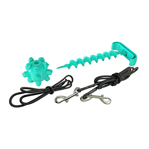 Yardwe 1 Set Bissfester Hundepflock Aus Seil Und Kabel Hundepflock Zum Ausklinken Von Kauspielzeug Für Draußen Anbindekabel Für Hundeleine Hundespielzeug Einziehbarer Hundepflock Zum von Yardwe