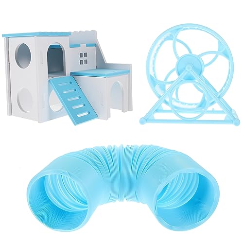 Yardwe Sicheres Hamsterversteck Tunnel Rad Spielzeug-Set Haustier-laufstall Zubehör für Tiere von Yardwe