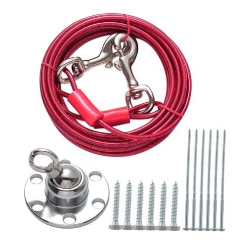 Yardwe 1 Set Drehbare Hundeleine Aus Edelstahl Für Den Außenbereich Drehbare Hundeleine Robuster Hundepflock Großer Hundeanker Hundehalsband Für Den Außenbereich Große Hunde von Yardwe