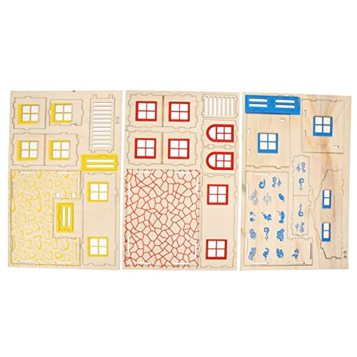 Yardwe Luxuriöses Hamsterschloss Aus Holz Für Die Heimdekoration Rattenhaus Leiter Und Versteck Haustier-Spielzeug-Set von Yardwe