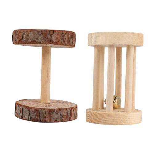 Yardwe 1satz Hamster Roller Spielzeug Kauspielzeug Für Kleintiere Natürlichem Material Mit Rollendesign Für Hamster Und Kleine Haustiere von Yardwe
