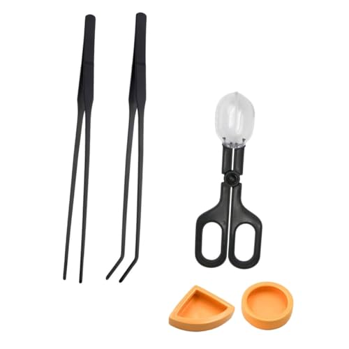 Yardwe Reptilien-futternapf-Set Futter- Und Wassernapf Für Haustiere Reptilien Pinzette Sichere Fütterungszange Für Eidechsen Geckos Grillen 5-teiliges Set von Yardwe