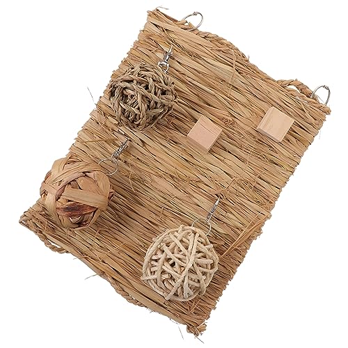 Yardwe 6-teilige Kühlmatte Für Haustiere | Strohmatte | Hamster-kauspielzeug | Einstreu Aus Naturmaterialien von Yardwe
