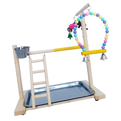 Yardwe Papageienständer Vogelspielzeug für Papageien Trainingsständer für Haustiere Spielständer für Vögel Aus Holz Bunte Farben Handgefertigt für Den Täglichen Gebrauch Yardwe Papageienständer Vogelspielzeug für Papageien Trainingsständer für Haustiere Spielständer für Vögel Aus Holz Bunte Farben Handgefertigt für Den Täglichen Gebrauch von Yardwe