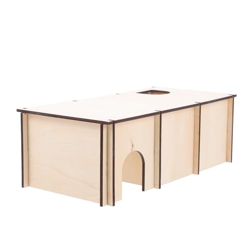 Yardwe Sicheres Hamster-meerschweinchenbett Dekoratives Holznest Mehrzimmer-spielhaus Für Haustiere Yardwe Sicheres Hamster-meerschweinchenbett Dekoratives Holznest Mehrzimmer-spielhaus Für Haustiere von Yardwe
