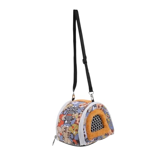 Yardwe 1 Stück Haustier-rucksackträger für Kleintiere Hamster Ausgehtasche Ratten Outdoor-Tasche Hamsternest Haustiertasche Bequem Sicher für Reisen Im Freien von Yardwe