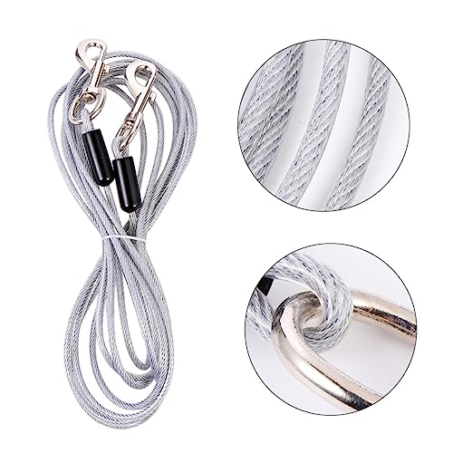 Yardwe 1 Stück Hundeleine mit Draht hundelaufband hundegürtel Doppelleine Hundeauslauf Seil Hundeleine Camping schubkarre Traktionsgurt für Haustiere Haustierbedarf Stahldraht Silver Yardwe 1 Stück Hundeleine mit Draht hundelaufband hundegürtel Doppelleine Hundeauslauf Seil Hundeleine Camping schubkarre Traktionsgurt für Haustiere Haustierbedarf Stahldraht Silver von Yardwe