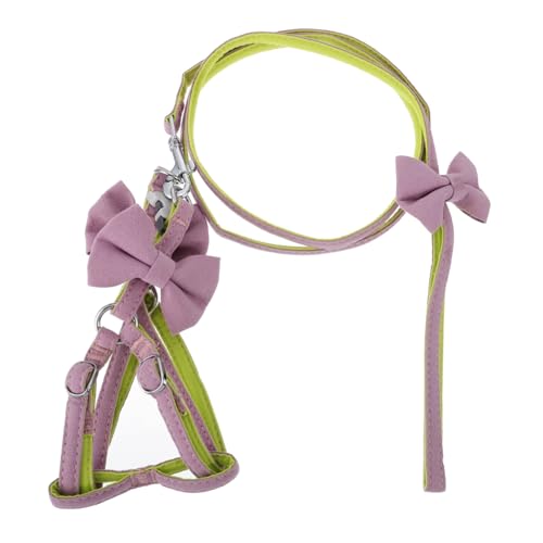 Yardwe 1 Stück Katzenbrustgurt Leine Haustier für Hunde klein Katze zu Fuß Hundeseil Gehen geformt Heimtierbedarf Hundegeschirr im Bowknot-Design Polyester Violett Yardwe 1 Stück Katzenbrustgurt Leine Haustier für Hunde klein Katze zu Fuß Hundeseil Gehen geformt Heimtierbedarf Hundegeschirr im Bowknot-Design Polyester Violett von Yardwe
