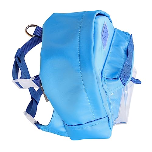 Yardwe 1 Stück Rucksack für Haustiere Rucksack zum Wandern Wie Reisetasche für Welpen Atmungsaktive Tragetasche für Hunde und Katzen Reiserucksack für Katzen Katzenrucksack TPE-Plane Blau von Yardwe
