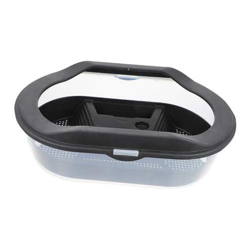 Yardwe 1 Stück Schildkrötenbecken Wasser- Wasserschale Für Reptilienbecken Fütterung Aquarium Reptilienfutterautomat Zuchtbecken Für Schildkröten Tank Schildkrötenzuchtfall Black Plastik von Yardwe