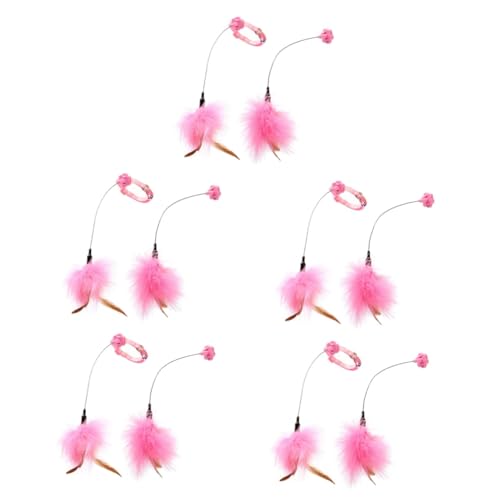 Yardwe 10 STK - -Teaser Katzenjagdspielzeug Katze Zauberstab Kauspielzeug Für Haustiere Katzenspielzeug Kätzchen Rosa Aluminiumlegierung Eingestellter Hals Yardwe 10 STK - -Teaser Katzenjagdspielzeug Katze Zauberstab Kauspielzeug Für Haustiere Katzenspielzeug Kätzchen Rosa Aluminiumlegierung Eingestellter Hals von Yardwe