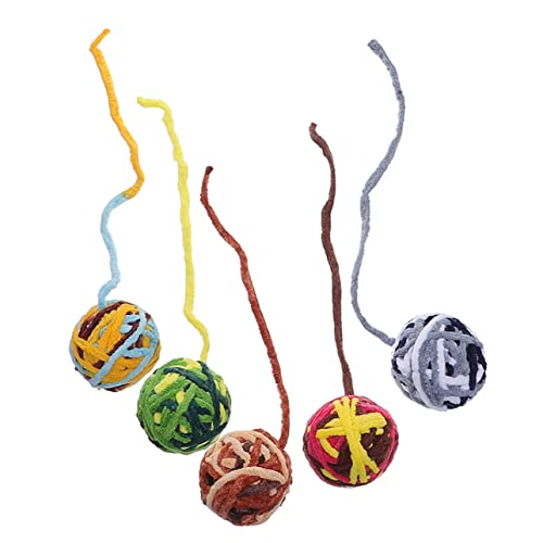 Yardwe 10stücke Interaktive Katzenspielzeug Bälle Aus Strapazierfähigem Material Spielzeug Für Kätzchen Fördert Bewegung Und Beschäftigung Bunte Katzenbälle Im Mix von Yardwe