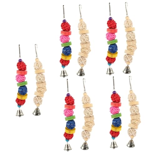 Yardwe 10stücke Vogelspielzeug Für Papageien Natürliche Kaumaterialien Hängende Molarspielzeuge Mit Rattanball Für Große Vögel Sorgt Für Spaß Und Im Käfig Yardwe 10stücke Vogelspielzeug Für Papageien Natürliche Kaumaterialien Hängende Molarspielzeuge Mit Rattanball Für Große Vögel Sorgt Für Spaß Und Im Käfig von Yardwe