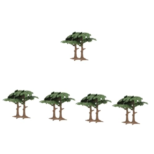 Yardwe 10 STK Mikro-landschaftsbaum Simuliertes Baummodell Tischdekoration Sand Sandtisch DIY Modell Baumbaumodell Architekturmodell Landschaftsstütze Minibaum PVC Requisiten Pflanze von Yardwe