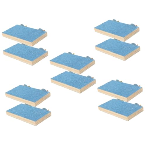 Yardwe 5 Sets Papagei-plattform Dekoratives Vogelspielzeug Vogelbett Aus Holz Für Käfig Vogelkäfig-zubehör Interessanter Vogelständer 2 Stück * 5 von Yardwe