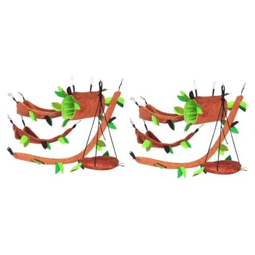 Yardwe 10stücke Teiliges Hamster-spielzeugset Mit Plüschschaukel Und Baumblatt-hängematte Für Aktives Und Im Käfig Für Kleintiere Und Nager Yardwe 10stücke Teiliges Hamster-spielzeugset Mit Plüschschaukel Und Baumblatt-hängematte Für Aktives Und Im Käfig Für Kleintiere Und Nager von Yardwe