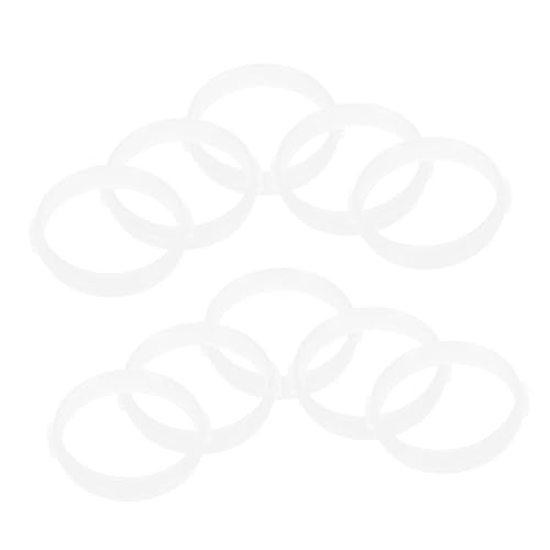 Yardwe 10 Stück Teiliges Hamsterkäfig DIY Verbindungselement Weiße Tunnelringe zur Flexiblen Käfigerweiterung Einfach zu Montierende Ersatz rohrringe für Hamster und Kleine Nagetiere von Yardwe