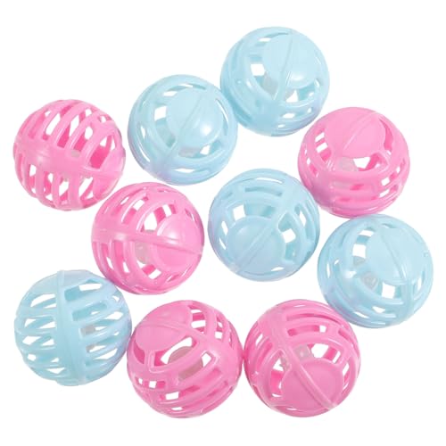 Yardwe 10 Stück Teiliges Katzen Spielzeugball mit Glocke Interaktive Kunststoff Katzenbälle für Unterhaltung Geräuschaktiviert Fördert Kratzen Zufällige Farbe Yardwe 10 Stück Teiliges Katzen Spielzeugball mit Glocke Interaktive Kunststoff Katzenbälle für Unterhaltung Geräuschaktiviert Fördert Kratzen Zufällige Farbe von Yardwe