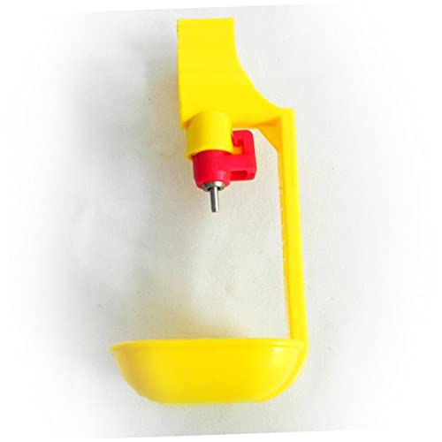 Yardwe 10 Stücke Geflügel Tränke Geflügel Wasser Brunnen Huhn Wasser Brunnen Vogelhäuschen Liefert Trinkbrunnen Gelb Hängende Tasse Automatisch von Yardwe